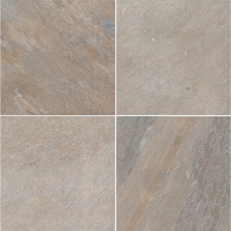 Ackland Duravia Sydney Glow 24 in. x 24 in. x 2 cm. Matte Porcelain Stone Look Paver, 2PK AKLNPSYGL24X24M-CA